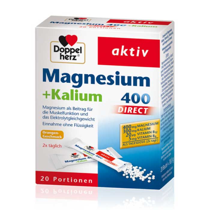 Für die normale Muskelfunktion und das no Kalium 400 Doppelherz Magnesium 