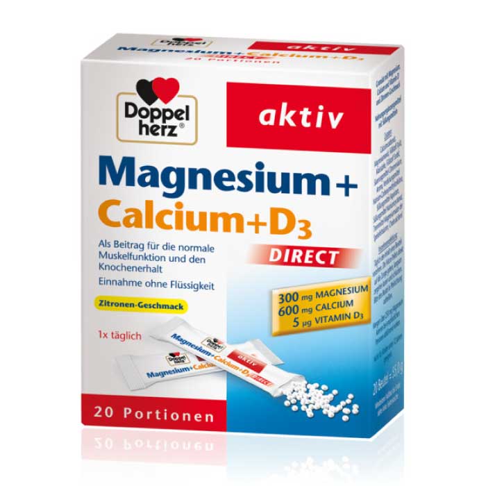 Doppelherz Magnesium + Calcium + D3 Direct – JK Farma